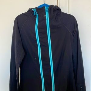 VINTAGE lulu lemon zip up!! Blue and Black size:4